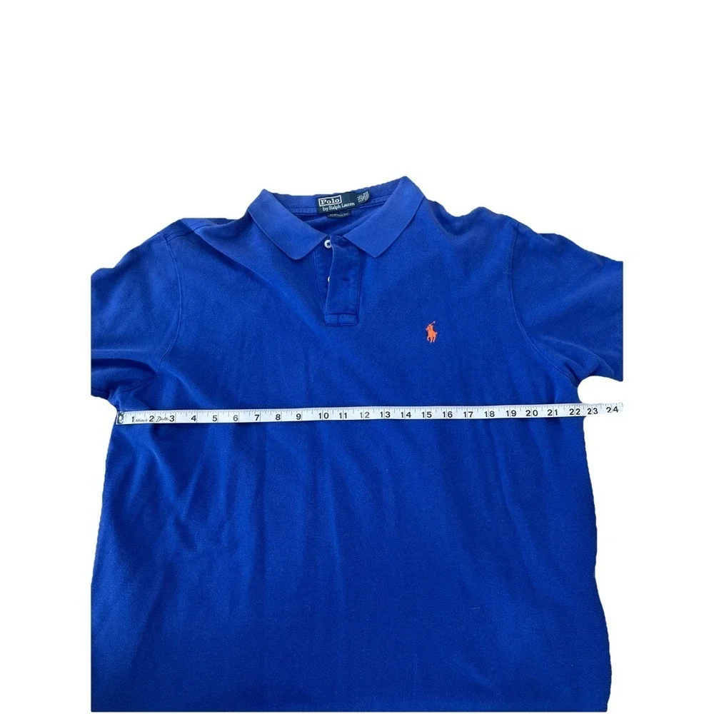 Polo Ralph Lauren Custom Fit Collared Shirt Blue XXL